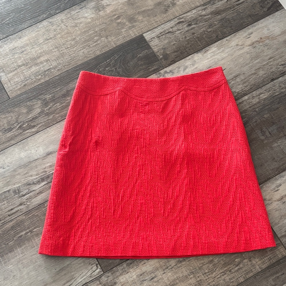 Yoana Baraschi Vibrant Red Midi Skirt